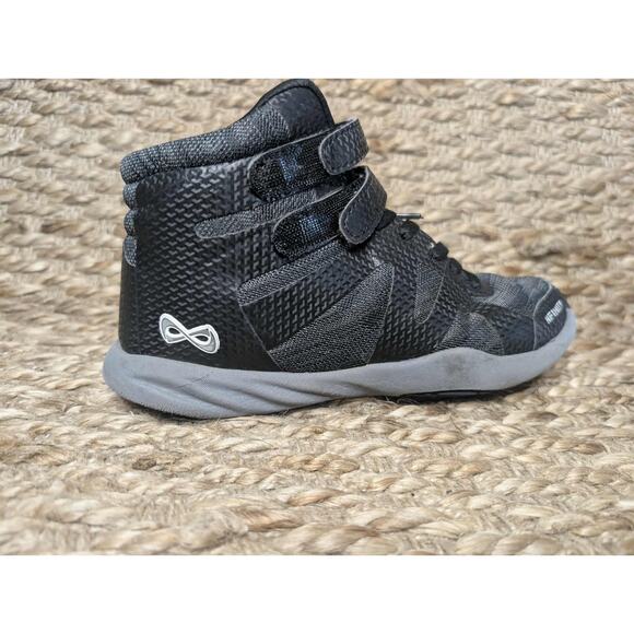 Nfinty Beast Black Midtop Performance Cheer Shoes Youth Size 4.5 Ankle Support - Picture 2 of 10